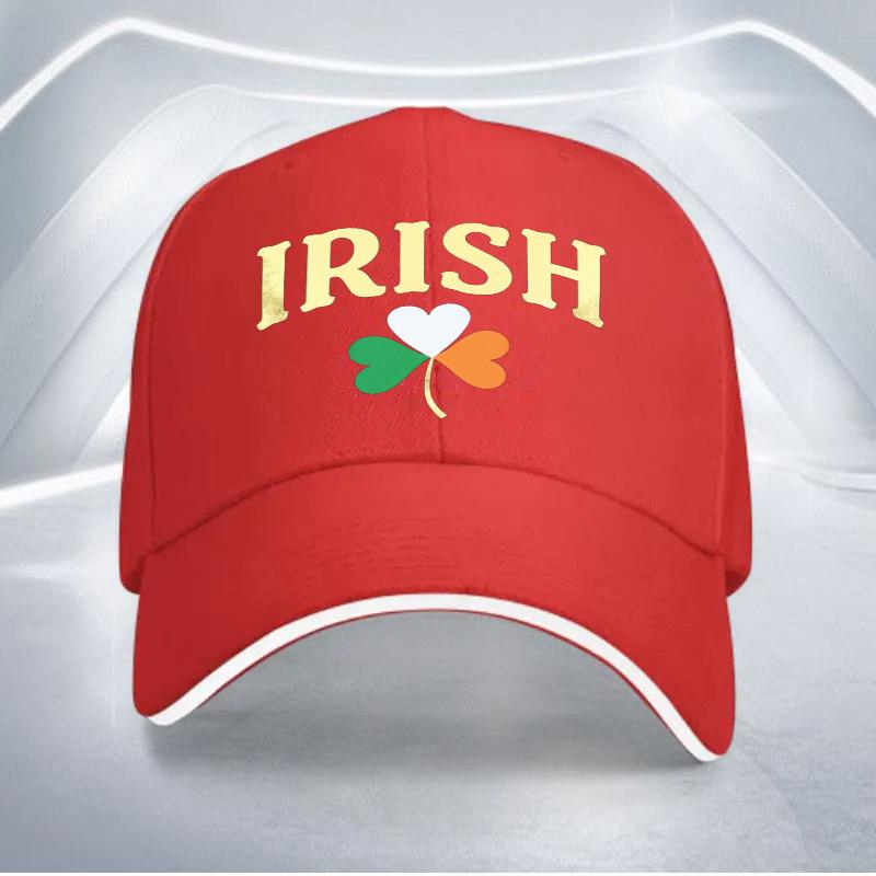 Irish Shamrock Baseball Cap Adult Polyester Adjustable Casual Outdoor Sports Cap Unisex