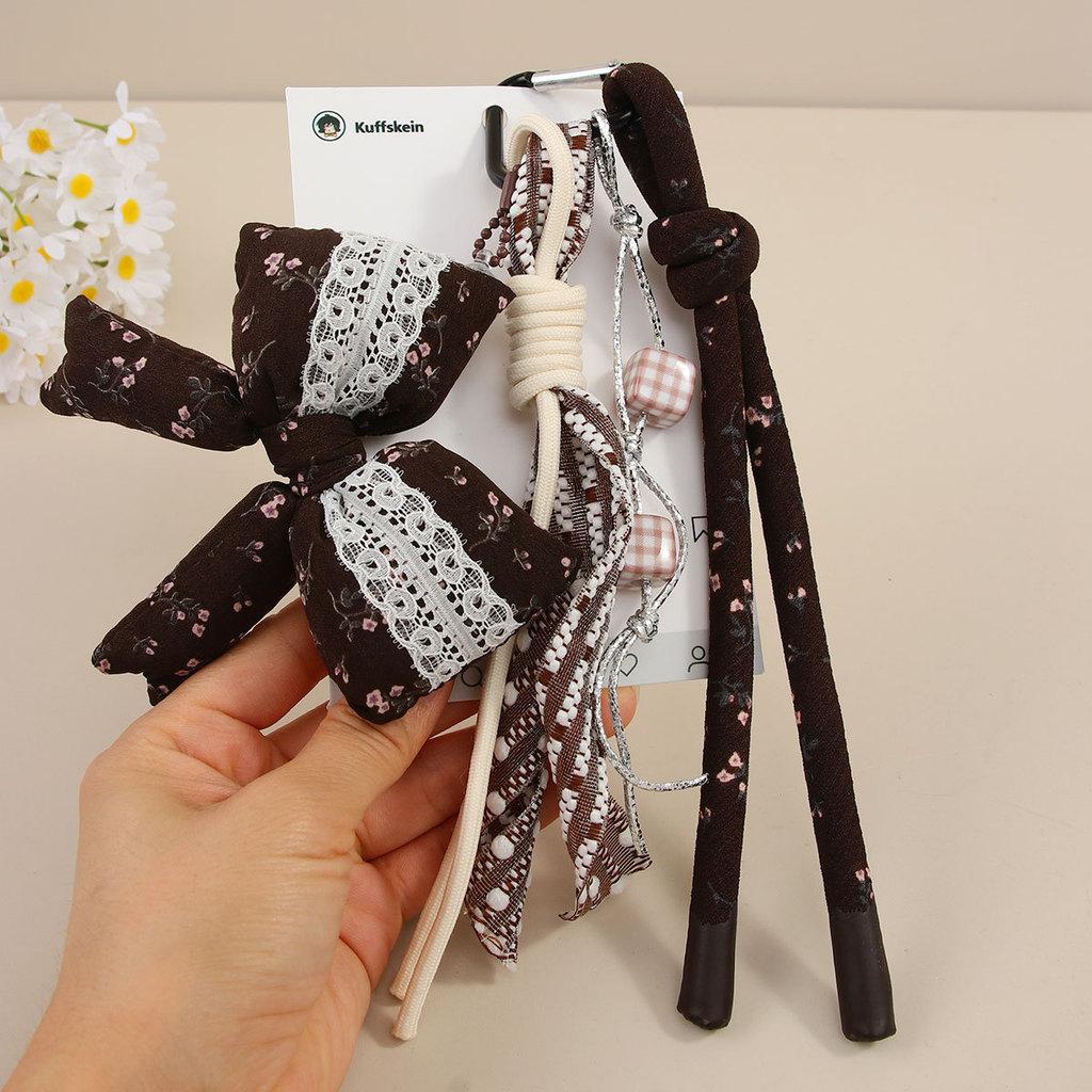 Модный брелок-подвеска для сумки в виде бабочки из смешанных материалов для лета