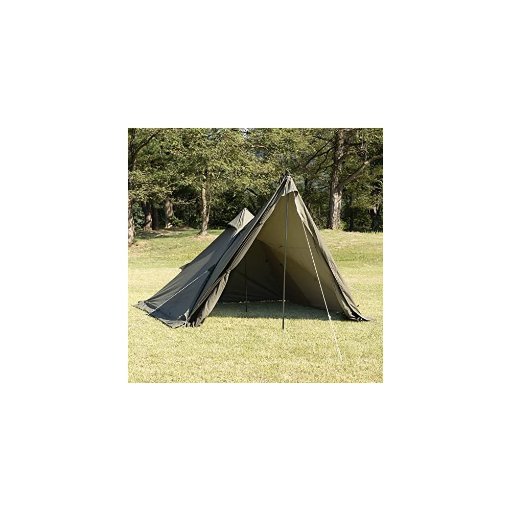 BUNDOK BDK-75TC Solo Tipi 1 TC Передняя стенка, для 1 человека, для кемпинга и пешего туризма, Хаки BD-76KA
