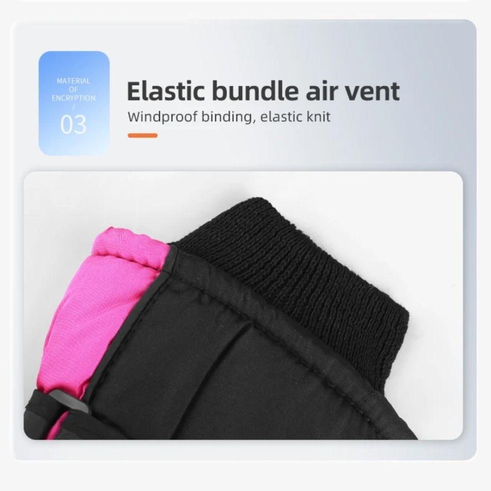 1 Pair Adjustable Ski Warm Gloves Touch-Screen Winter Warm Gloves Snow Warm Gloves Men Women