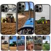 Чехол для телефона Трактор Сельскохозяйственная техника Для iPhone 17 Air 15 16 Чехол 11 13 14 Pro Max 12 Plus Max Fundas