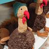 JC Cute Turkey Series Plush Stuffed Doll Cute Turkey Soft Cartoon Chidren Sleep Companion Toy Girl Bag Charm Festive Fun Gifts