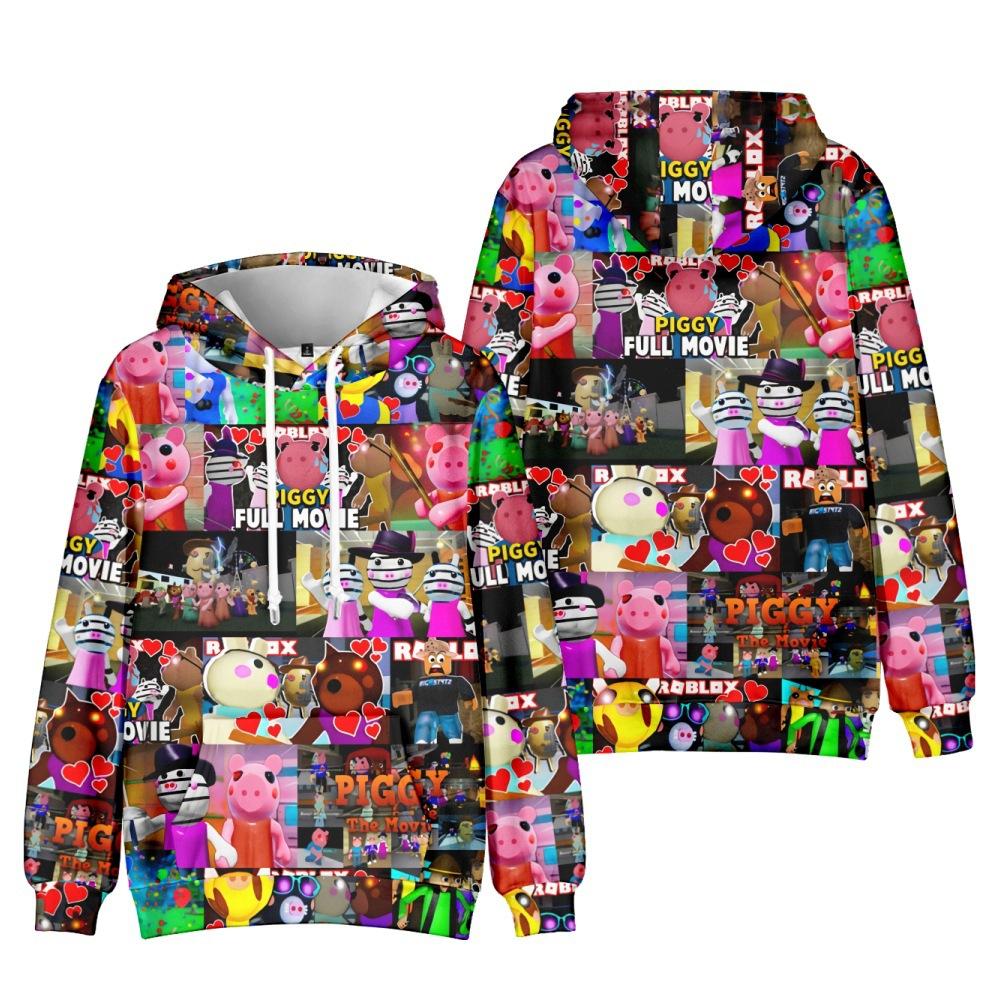 11 Colors Fashion Creative Cartoon Pattern Print Hoodie for Men and Women Autumn Casual Hooded Sweatshirt Cool Y2k Harajuku Top