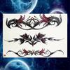 1PC Black Tulip Tattoos Stickers Women Arm Art Bracelet Tattoo Temporary Butterfly Rose Chains Chest