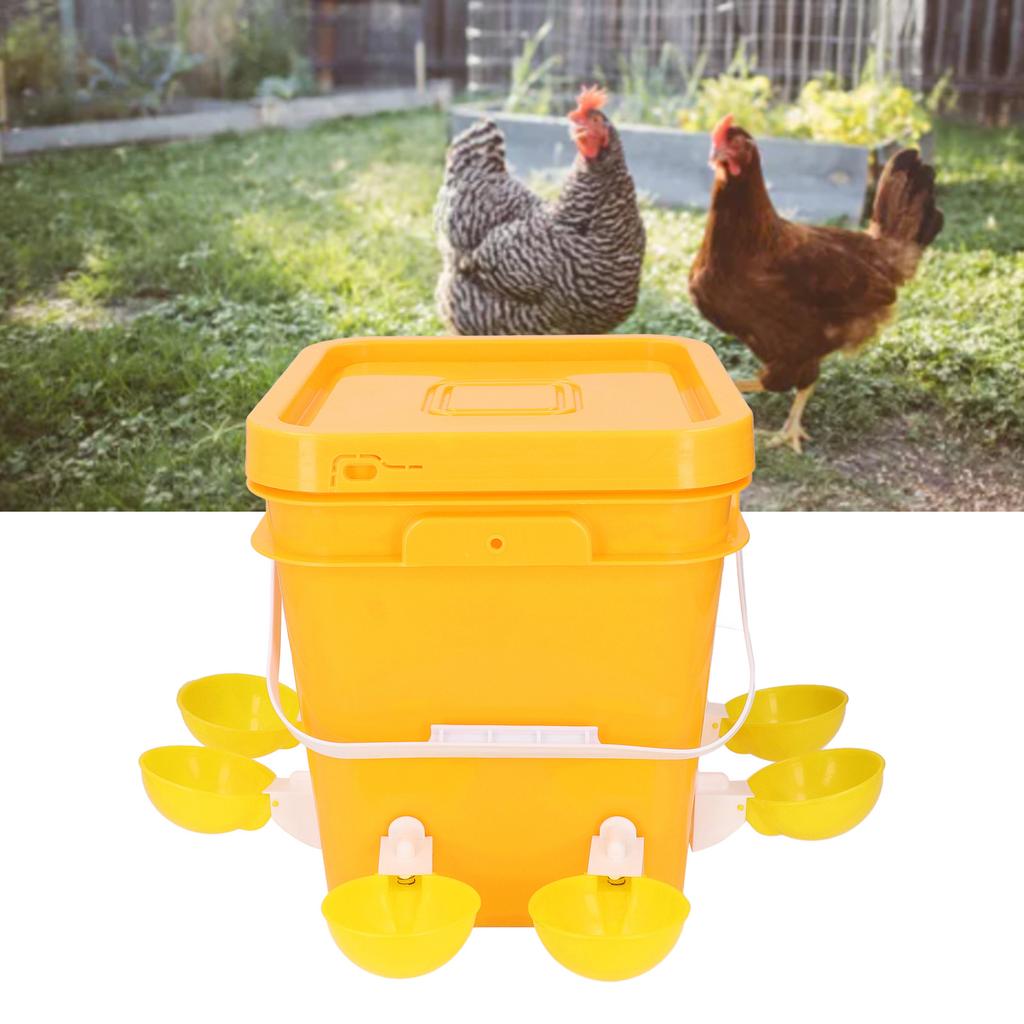 Automatic Chicken Waterer Set Low Spillage Self Replenishing Poultry Waterer Dispenser for Chicken Bird   Goose Turkey