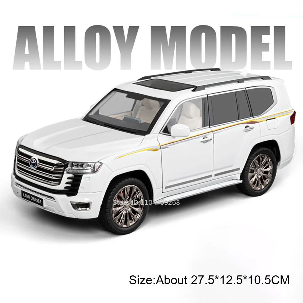 Большой 1:18 Land Rover Range Rover LC300 Модель автомобиля Игрушка Музыка Свет Амортизация Внедорожник Металлические литые модели Рождественский подарок