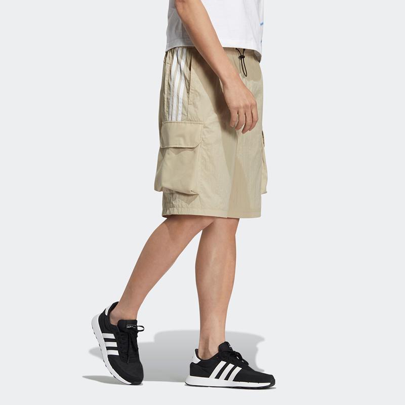 adidas Мужские шорты в стиле Neo Casual, хаки, средняя посадка, HN9995