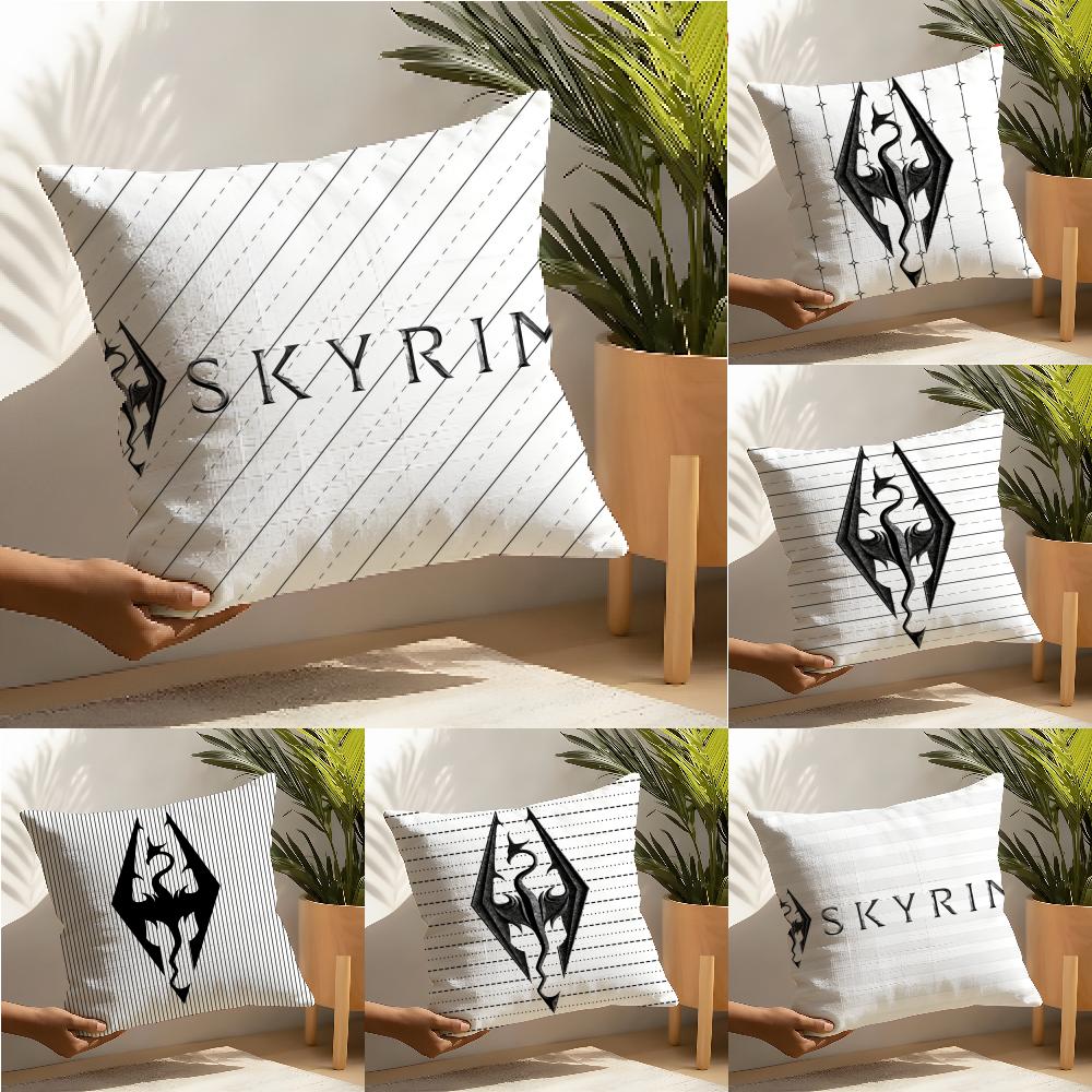 Чехол для подушки The Elder Scrolls V Skyrim Декор для гостиной Льняные наволочки Наволочка для подушки