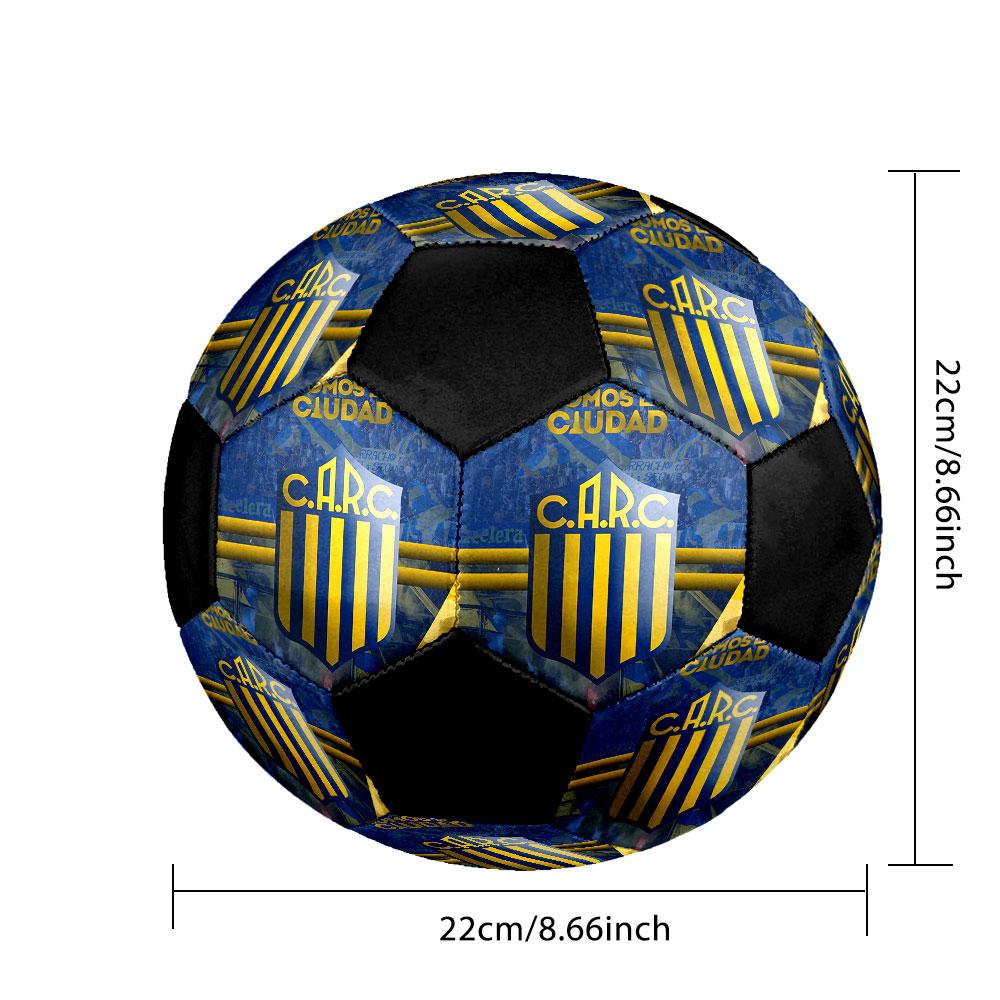 Футбольный мяч Rosario Central Размер 5 Цветной Машинная строчка ПВХ Готов к соревнованиям Прочный Высокий отскок