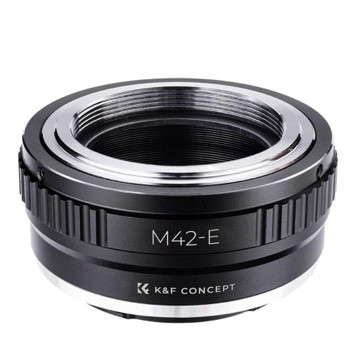 K&F Concept M42 Lens Mount Adapter Compatible with Sony E-Mount NEX Camera Mount Conversion Lens Adapter Ring M42 Mount Compatible with Sony e-Mount M