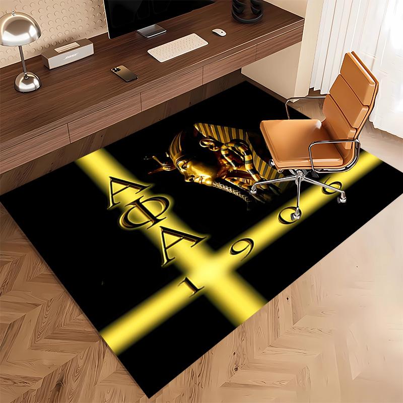 1pc Alpha Phi Alpha logo Print Area Rug - Soft, Washable Non-Slip Indoor Mat, Living Room, Home Office Decorative Rug,Office Decorative