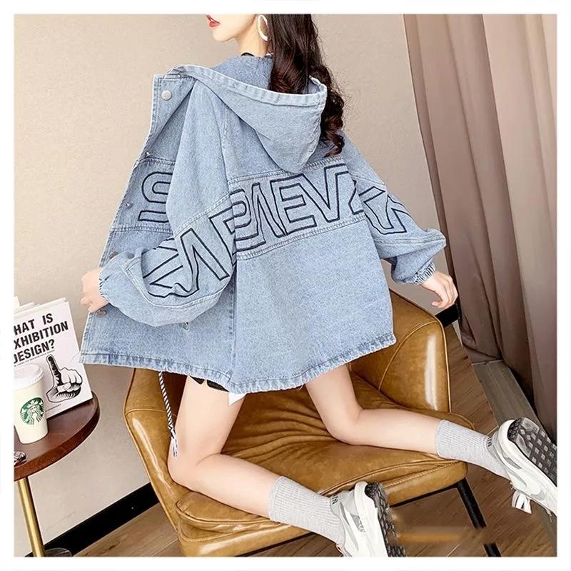 Женские джинсовые куртки, пальто, верхняя одежда с длинными рукавами