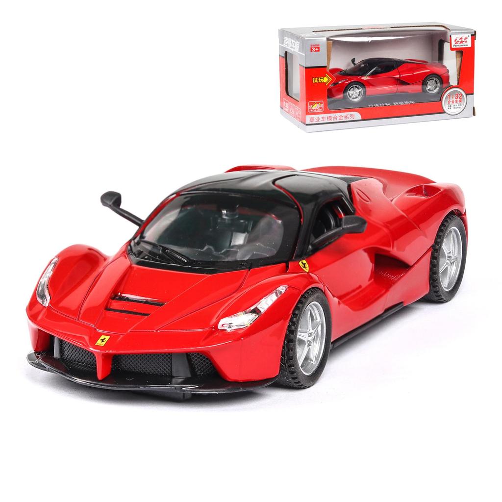 1:32 Scale Car Model, Pull Back Car with Sound and Light for Kids Boy Girl, Metal Body Door Opened