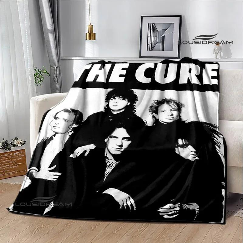 Рок-группа The cure Печатные одеяла Плед для пикника Теплые фланелевые одеяла Мягкое и удобное одеяло постельное белье Подарок на день рождения