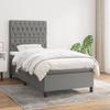 3141994 vidaXL Divan Bed with Mattress Dark Grey 100x200cm Fabric