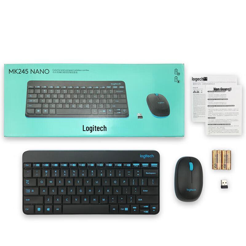 Logitech Беспроводной комбо-набор клавиатуры и мыши MK245 Nano