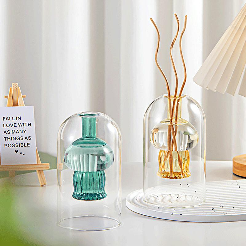 1 шт. Медуза ароматерапевтическая бутылка стеклянный контейнер гидропонная ваза для цветов украшение для дома орнамент 5 цветов