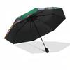 Power Rangers, Team Themed Automatic Opening and Closing Umbrella, Compact Travel Umbrella, Lightweight and Portable, Suitable for Beach Com