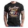 Мужская футболка Hot Rod Винтажный дизайн автомобиля Бензиновый Бандит Графика Стиль Ретро Америка Мягкая с коротким рукавом с круглым вырезом