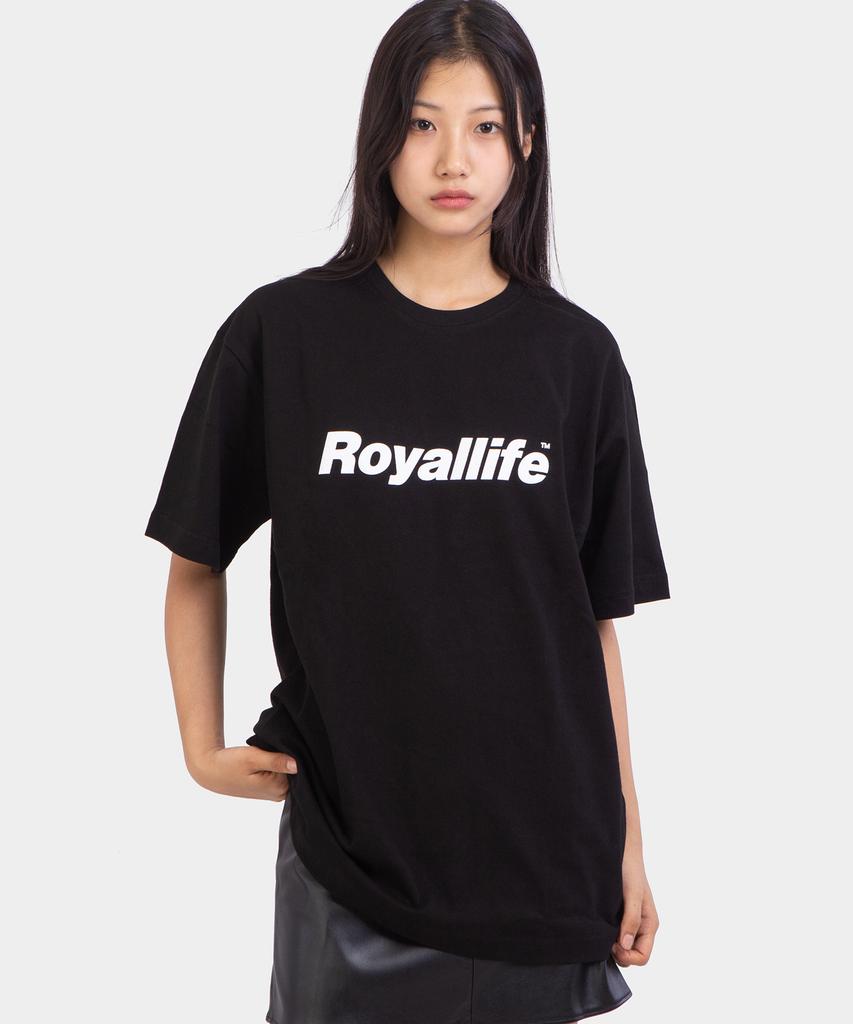 Оригинальная футболка ROYALLIFE оверсайз с коротким рукавом (Rl001 Футболка с логотипом Og) - черный