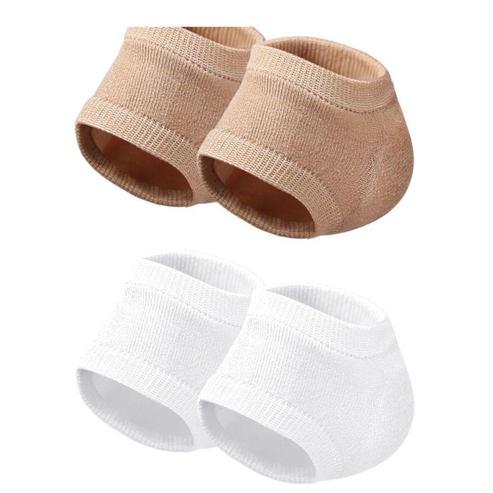 Care Protectors Thin Socks Foot Skin With Hole Moisturizing Gel Heel Protector Female Socks Half-yard Socks Silicone Heel Pads