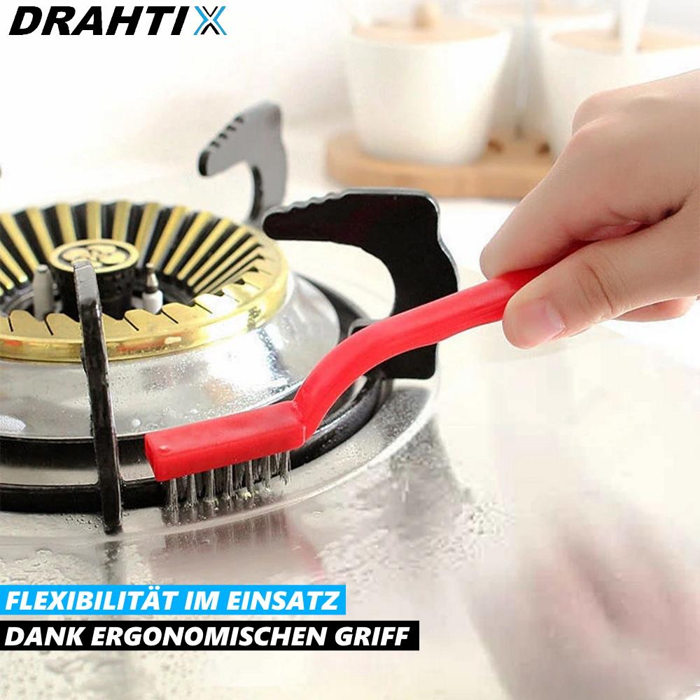 Набор мини-щеток DRAHTIX из латуни, нейлоновая щетка из нержавеющей стали [набор из 3 шт.]