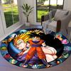1pc Dragon Ball Super Characters Circular Artwork Round carpet, Made of Polyester, Decorating Office Chairs, Living Rooms,Vibrant Decorative Rug