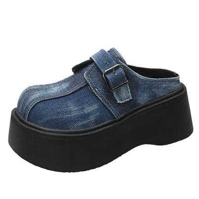 Модные женские тапочки на танкетке и платформе высотой 7,5 см, на шнуровке, массивные кроссовки, повседневные, удобные, дышащие, брендовые, весна-лето, туфли Bao Toe