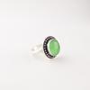 Green Cat's Eye Gemstone 925 Sterling Silver Jewelry Handmade Bridesmaid Ring RR-62-44
