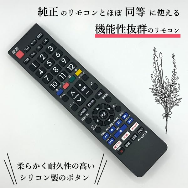 Пульт дистанционного управления для телевизора Panasonic VIERA VIERA N2QAYB000814 Совместим с [Уже установлено] TH-32A300 TH-39A300 TH-50A300 TH-24A300 TH-32A305 TH-39A305