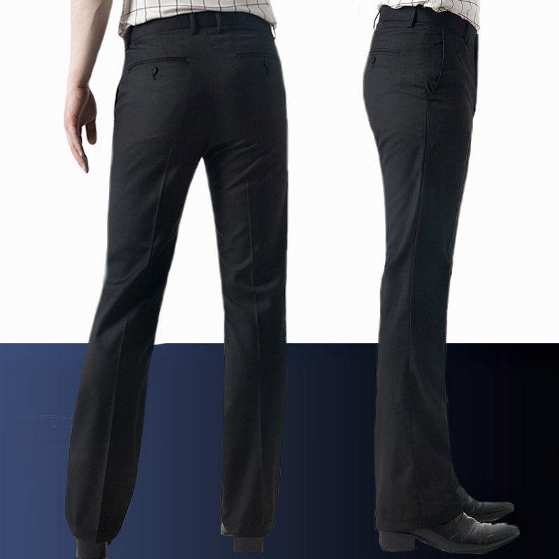 Мужские брюки-клеш 60-х 70-х годов, винтажные расклешенные брюки, формальные классические брюки, широкие брюки, тонкие брюки