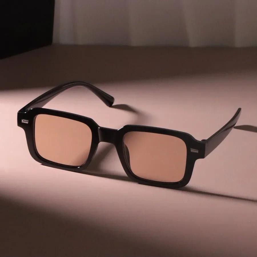 Стильные квадратные солнцезащитные очки Женские Мужские Винтажные Брендовые Зеркальные Линзы Солнцезащитные Очки Женские Мужские Модные Цвета