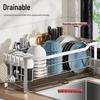 Yingbai Narrow Aluminum Countertop Dish Drying Rack