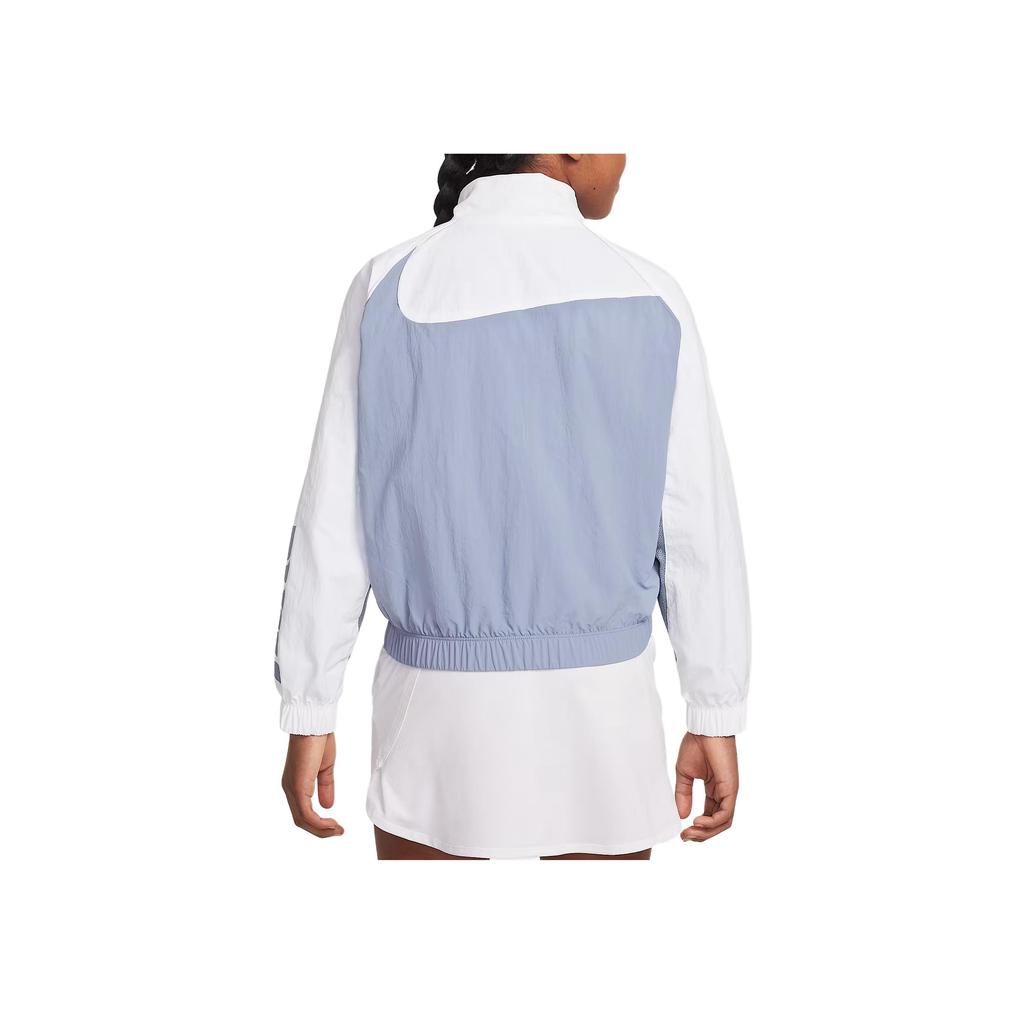 Nike Спортивная куртка с логотипом на молнии, тканая, с длинным рукавом, детская, цвет сланцево-синий IF0602493