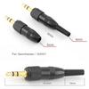 Чёрный стерео винтовой аудио разъём с фиксатором, запасной штекер для микрофона для Sennheiser SonyD11/V1/P03