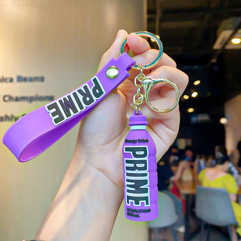 Очаровательные пары Милый брелок для бутылки напитка Prime Силиконовый шарм для сумки Подарок