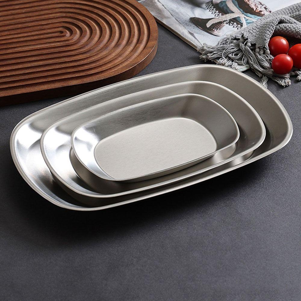 Smooth Edge Dessert Salad Plate Portable Food Serving Tray Picnic Dinner Plate BBQ Party