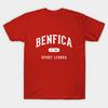 Мужская черная футболка с принтом Sl Benfica Печать на бумаге для трансфера без вырезания Хлопковая футболка