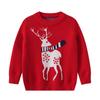 Fall and Winter Boys and Girls In Small Children's Children's Clothing Christmas Elk England Fashion Loose Pullover Sweater