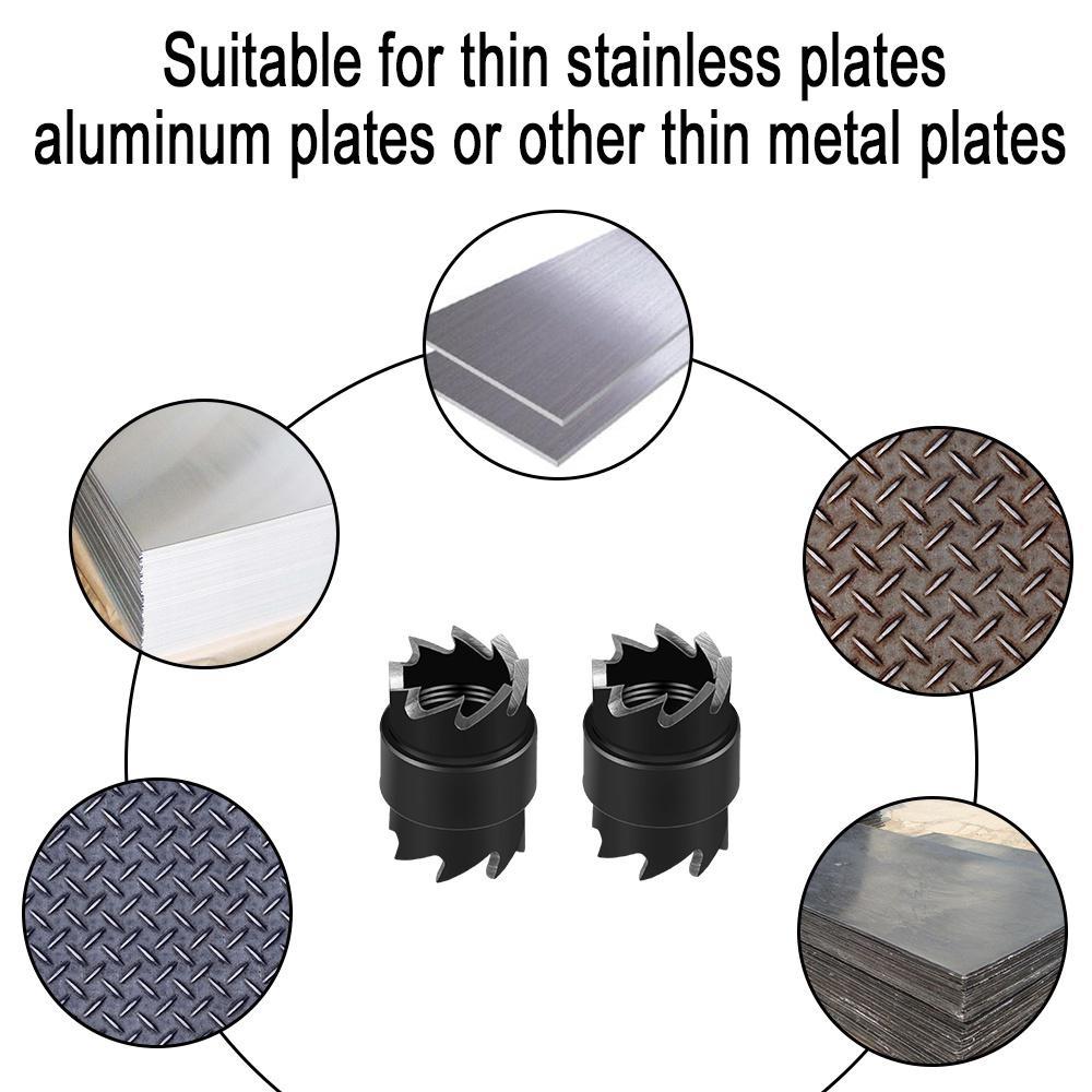 Набор резаков для точечной сварки, 13 шт./компл., 3/8 дюйма, двухстороннее вращающееся сверло для удаления точечной сварки, сверло для электрической дрели для точечной сварки