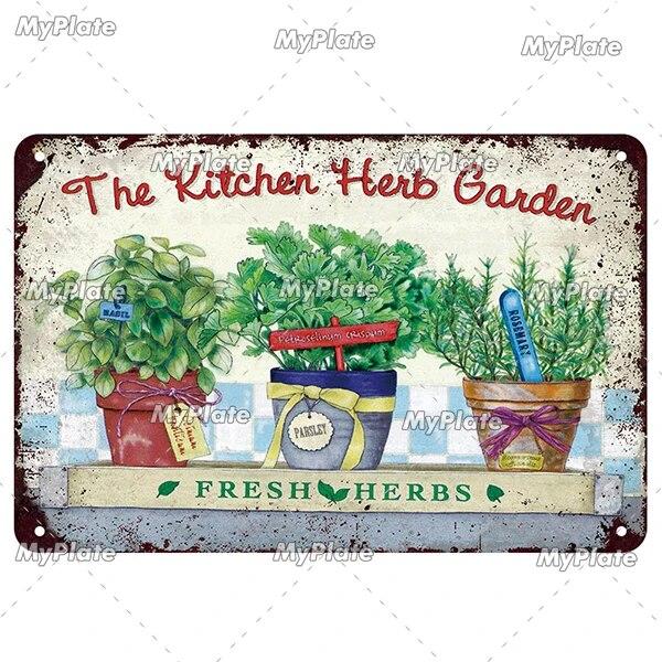 [MaPalte]Vintage Garden And Tools Metal Sign Tin Sign Decoration Plaque Home Wall Decor Bar Sign Home Decor Poster Drop Shipping