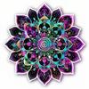 Neon Mandala Creative Wall Sticker Bathroom Living Room Background Decorations Wallpaper  Self Adhesive Home Decor Decals M951
