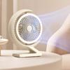 Crescent Shape Personal Air Circulator LED Light Table Cooling Fan Portable Fan  Home Office