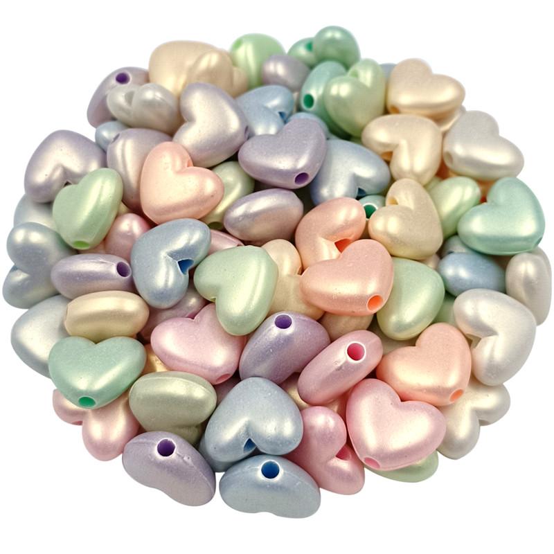 50-200 шт. изготовление ювелирных изделий сердце цветок звезда макарон матовый DIY для бусин