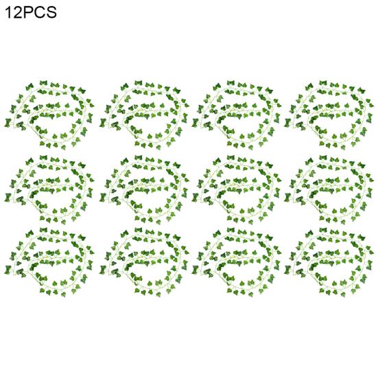 12 шт искусственные настенные висячие листья Bostonivy поддельные растения сад двор домашний декор
