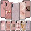 Rose Pink Bling Pattern Silicone Case For Samsung Galaxy A50 A70 A10 A20e A30 A40 A20s A10s A10e A80 A90 A60 A30s Cover Shell