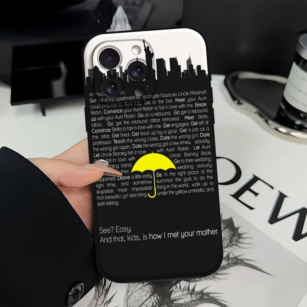 Чехол для телефона «Как я встретил вашу маму» Для IPhone 17 16 15 14 13 12 11 X XR XS Plus Pro Max Mini Мягкий черный чехол