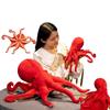 New 40/75CM Red Simulation Octopus Toys Marine Organism Soft Dolls Soft Fabric Throw Pillow Cartoon Decor for Girls Boys Gifts
