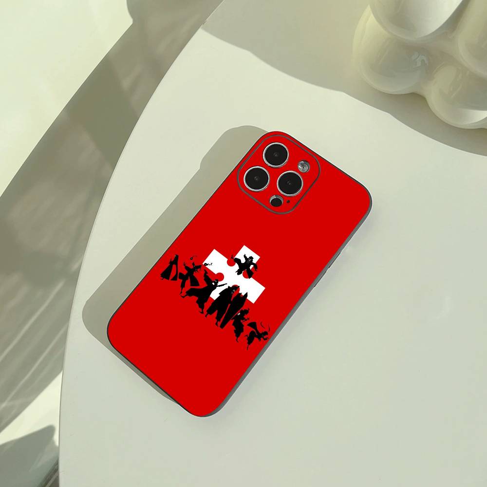 Shonen anime -Fire- Force Phone Case For iPhone 17,16,15,14,13,12,11 Pro Max,16/15/14Plus,XS Soft Black Cover