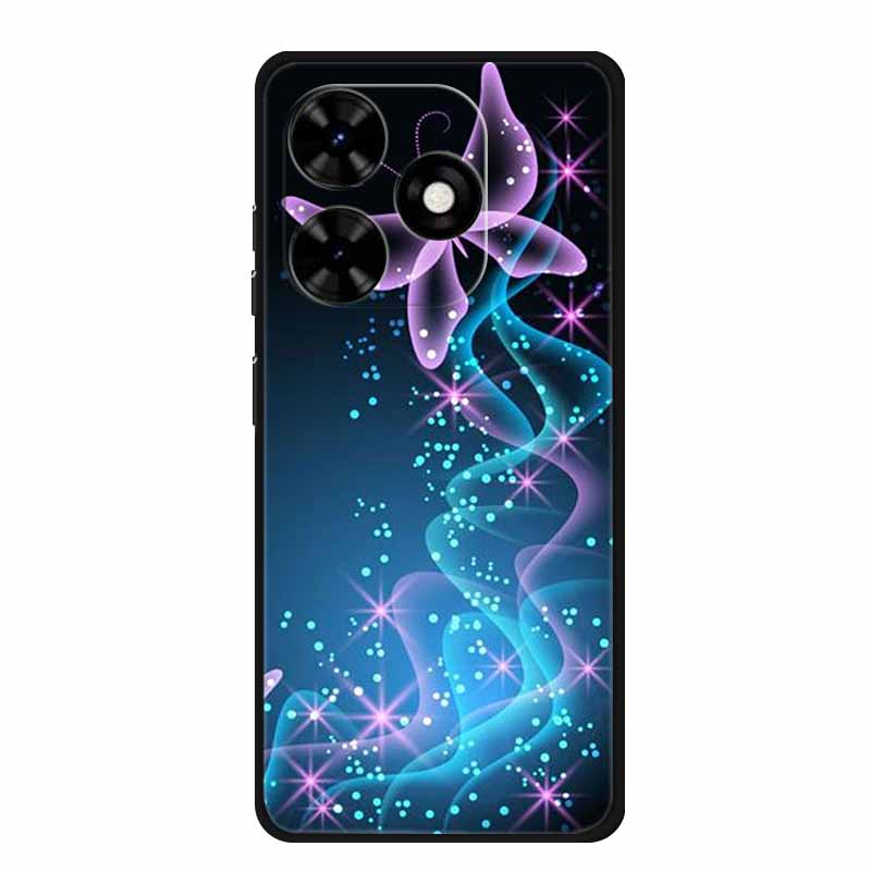Чехол для Tecno Spark Go 2024 Животные Расписной ТПУ Силиконовый Мягкий Чехол для Телефона для Spark Go2024 BG6 Защитный Волк Ударопрочный Para